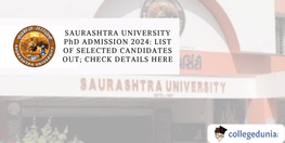 Saurashtra University PhD Admission